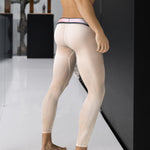 Men's Ice Silk Semi-Transparent Sexy Fitness Pants