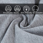 3 Pack Men's Solid Color Sports Breathable Cotton Large Pouch Boxer Briefs