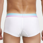 Men's Spliced Waistband U-Pouch Trunks