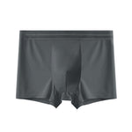 4 Pack Men's Seamless Cooling Ice Silk Antibacterial Mid-Rise Trunks