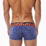 2 Pack Men's Cotton Lace Print Trunks