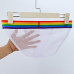 2 Pack Men's Rainbow Mesh Lightweight Breathable Bikinis