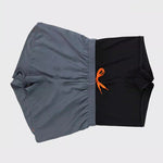 Men's Casual Athletic Shorts with Zipper Pockets and Lining