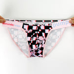 2 Pack Men's Breathable Alphabet-Print Expanded Pouch Briefs