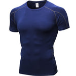 Men's Full Coverage Mesh Panel Quick-Dry Fabric Odor-Control Tops & Tights