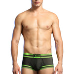 Men's Breathable Mesh Line Trunks with Fly
