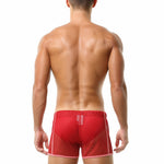 2 Pack Men's Hollow Out Breathable Lounge Sports Shorts