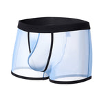 3 Pack Men's Semi-Sheer High-Stretch Skin-Friendly Mesh Breathable Trunks