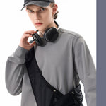 Outdoor Long-Sleeve Sweat-Wicking Quick-Dry Simple Loose Unisex Sports Top