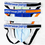 2 Pack Men's 3D Pouch Open-Back Jockstraps