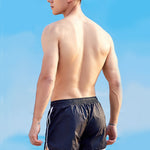 Men’s Waistband Drawstring Beach Swim Shorts