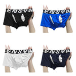 2 Pack Men's Supportive Separate Pouch Sexy & Anti-Moisture Trunks