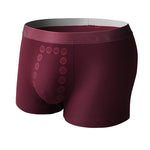 4 Pack Men's Mid-Rise Cotton Antibacterial Breathable Trunks