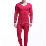 Fleece Lined Men's Thermal Underwear With Support Pouch