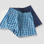 3 Pack Men's Loose Fit Mid-Rise Comfy Waistband Quick-Dry Boxers Shorts