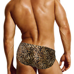 Men’s Sexy Leopard Print Pouch Briefs