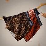 3 Pack Men's Leopard Print Ice Silk Loose-Fit Casual Boxer Briefs