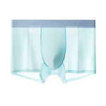 4 Pack Men's Sporty & Breathable Seamless Ice Silk Smooth Trunks