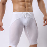Men’s Athletic Compression Tight Shorts with Drawstring