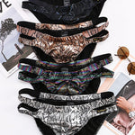 2-pack Men's Snake Print Hollow Briefs