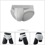 2 Pack Men's Ultra-Soft Cotton Comfort-Fit Expanded Pouch Briefs