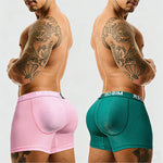 2 Pack Men's Lifting Breathable with Removable Foam Butt Pads Shapewear