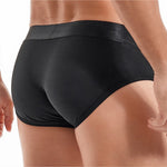Men's Solid Color Mesh Breathable Sports Fitness Briefs