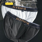 2 Pack Men's Seamless Comfort Skin-Friendly Firm Support Sporty Cut Bikini