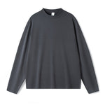 Men's Long-Sleeve Round Neck T-Shirt, Loose and Skin-Friendly Base Layer