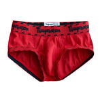 Men's Threaded Fabric Pouch Trunks With Fly