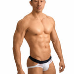 2 Pack Men's Low-Rise Ice Silk Breathable Mesh Jockstrap