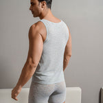 Men's High Elastic Leopard Print Lace Hollow Out Breathable Ice Silk Activewear Top