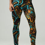 Men's Snug-Fit  Fashion Graphic Low-Rise Slim-Fit Enhancing Support Thermal Bottoms