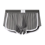4 Pack Men's Ultra-Soft Breathable Cotton Striped Design Comfort Trunks & Boxers Briefs