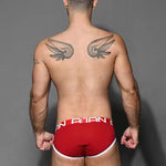 2 Pack Men's Ultra-Soft Printed Low-Rise Sexy Sporty Cut Anti-Chafing Bikini