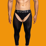 Men's Low-Waist Sexy Hollow Silk-Smooth Semi-Transparent Thermal Pants
