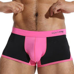 2 Pack Men's Premium Ice Silk U-Pouch Design Soft & Smooth Trunks