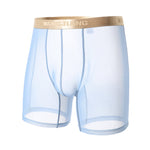3 Pack Men's Ice Silk Mesh Solid Color Seamless Comfort Boxer Briefs