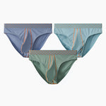 3 Pack Men's Sexy Large Pouch Breathable Comfortable Cotton Briefs