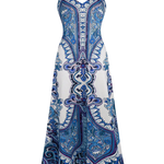 OTTILIE™ – Boho Floral Print Sleeveless Dress