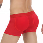 Sponge Cushion Mesh Buttock Boxer Briefs
