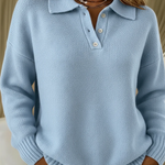 Brooklyn | Soft Knit Polo Sweater