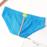 3 Pack Men's Breathable Separate Pouch Low-Rise Briefs with Openable Front Pouch