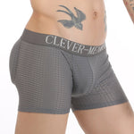 Sponge Cushion Mesh Buttock Boxer Briefs