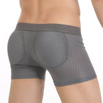 Sponge Cushion Mesh Buttock Boxer Briefs