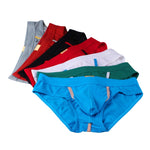3 Pack Men's Breathable Separate Pouch Low-Rise Briefs with Openable Front Pouch