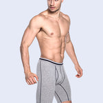 Men’s Soft Cotton Boxer Briefs With Open Fly