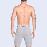 Men’s Soft Cotton Boxer Briefs With Open Fly