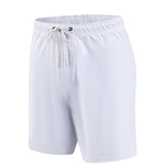 Men's Solid Quick-Dry Built-in Breathable Mesh Liner Travel-Friendly Sporty Board Shorts