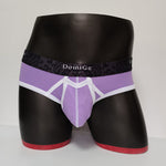 2 Pack Men's Detachable Front Pouch Durable Stretch Skin-Friendly Briefs